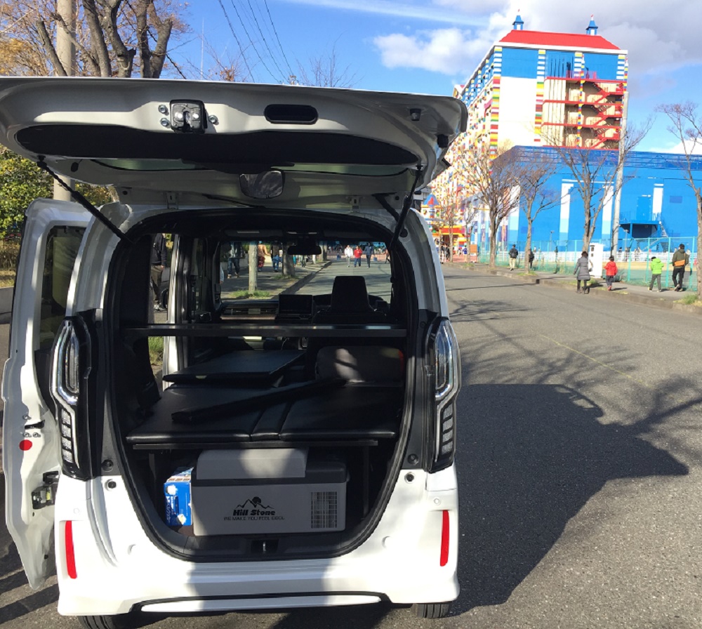 新型ｎ ｂｏｘの後部棚板ご紹介 軽キャンピングカー ｏｋワゴン