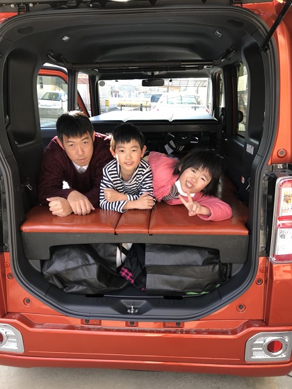 ウェイク ２段ベッド で親子４人で車中泊 香川y様 軽キャンピングカー ｏｋワゴン