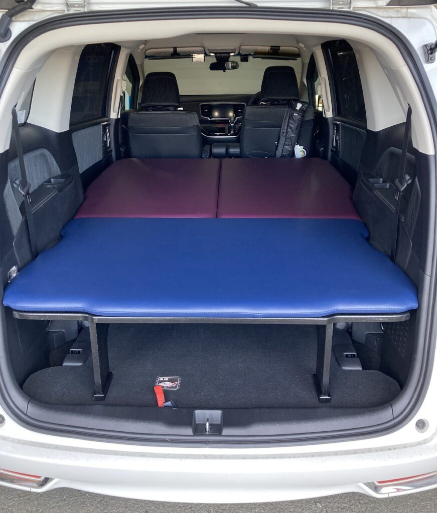 7人乗りオデッセイ・アブソルート用ベッドキット：熊本W様 軽キャンピングカー・OKワゴン